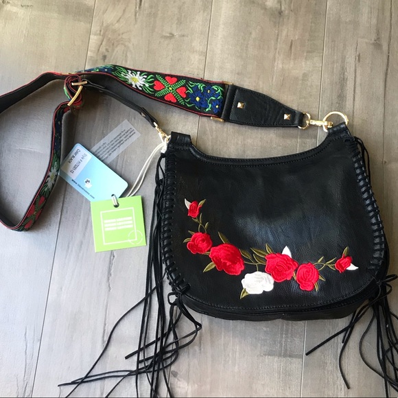 Dream Control Handbags - NWT Dream Control Embroidered Crossbody